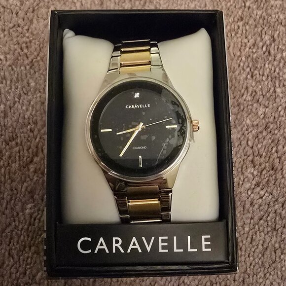 NWT Men's Caravelle Watch With Gift Box